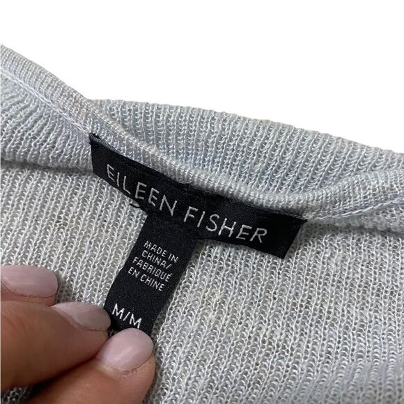 Eileen Fisher long top - tencil linen blend - light weight - knit - Picture 6 of 7